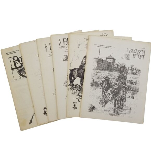 The Buckskin Report Other - Vintage The Buckskin Report Magazine Collection of 6 Various Issues between 1975